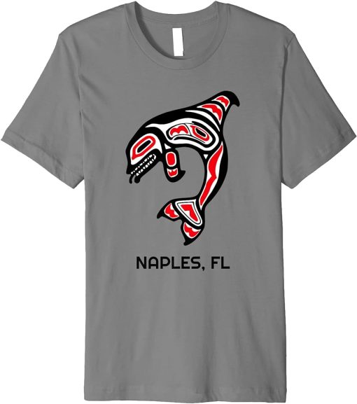 Naples FL Native American Indian Orca Killer Whales Premium T-Shirt