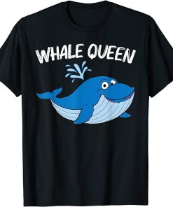 Funny Whale Art For Women Mom Orca Narwhal Blue Whales T-Shirt