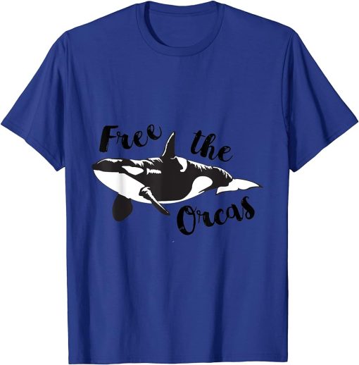 Killer Whale "Free the Orcas" from Seaparks Graphic T-Shirt