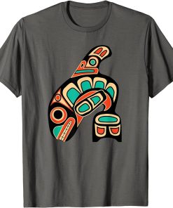 Pacific Northwest Orca Whale Native American Haida Tribal T-Shirt