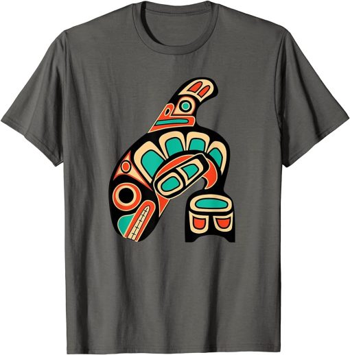 Pacific Northwest Orca Whale Native American Haida Tribal T-Shirt