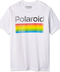 Men"s Classic Logo Vintage Style Rainbow T-Shirt