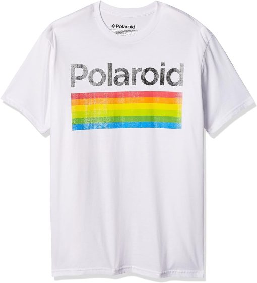 Men"s Classic Logo Vintage Style Rainbow T-Shirt