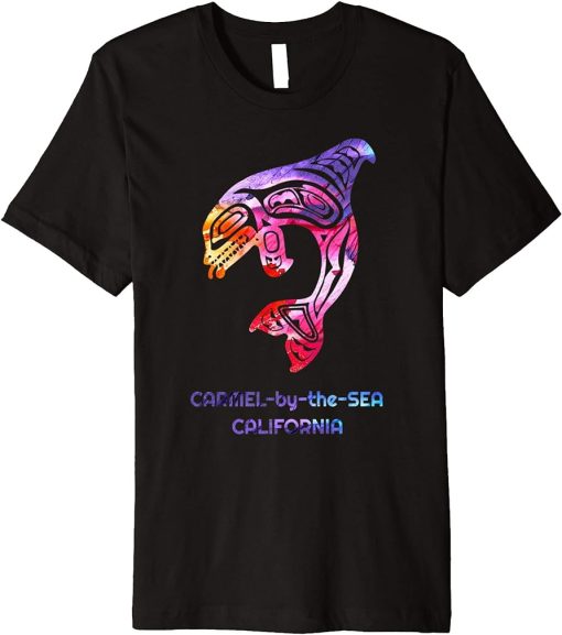 Carmel-by-the-Sea CA Orca Killer Whale Native American Premium T-Shirt