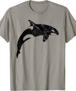 Orca Whale Vintage Distressed T-Shirt